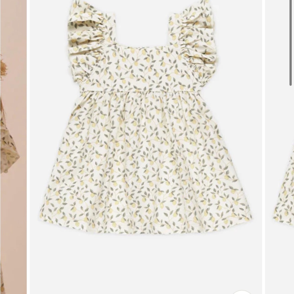 Rylee + Cru Mariposa Lemon Print Dress